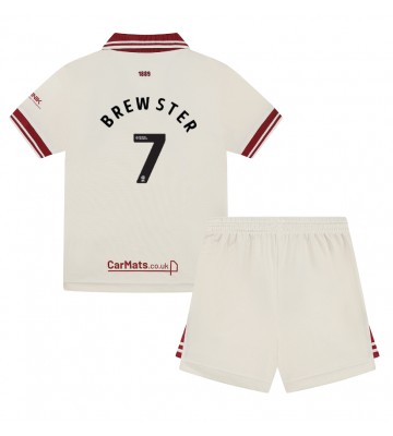 Sheffield United Rhian Brewster #7 Tercera Equipación Niños 2024-25 Manga Corta (+ Pantalones cortos)